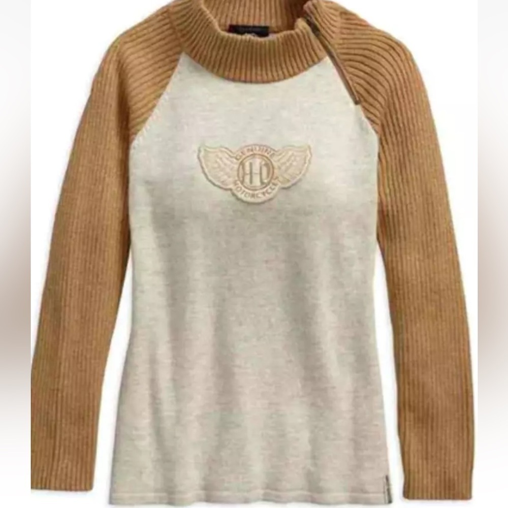 Harley Davidson - Women's Winged HD Patch Ski Sweater | Z96375-19VW